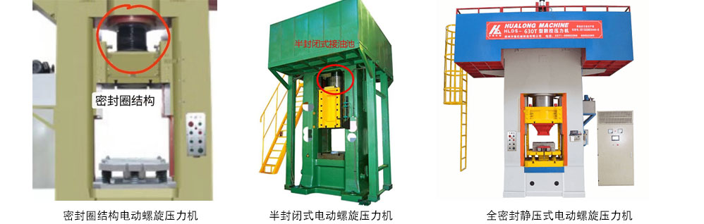 各種類型電動(dòng)螺旋壓力機(jī)